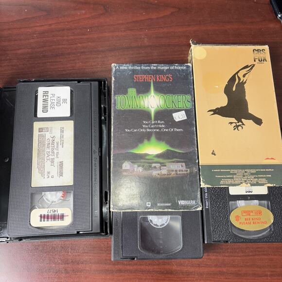 Horror Vhs Lot Of 6 Tapes Steven King Omen Hitcher Vidmark Kino Omen 2 - Picture 4 of 5
